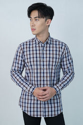 Cardinal Kemeja Lengan Panjang Slim Fit Pria Big Size F2656N03B